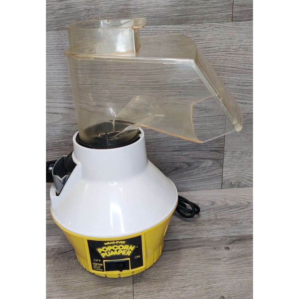 Wear Ever Popcorn Pumper w/Butter Tray 72000 Vintage Air Popper